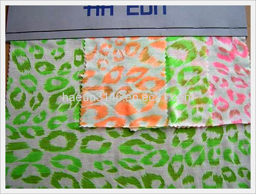Rayon Polyester Blend Neon Printing Ssprin... Made in Korea